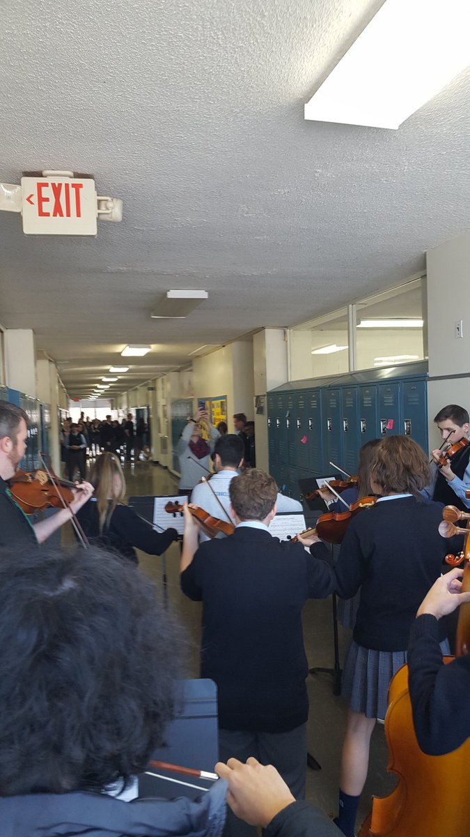 djoCunningham's tweet photo. Bishop O'Connell orchestra performing Christmas tunes.  Delightful! #WEAREDJO @BishopOConnell https://t.co/QWw04AjgBH