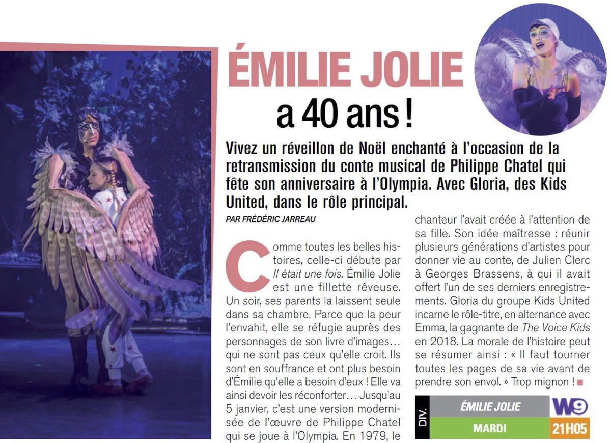 J-10 avant de retrouver #emiliejolie sur la scène de l'<a href="/OLYMPIAHALL/">L'Olympia</a>  !
🎟 Billets → olympia.emilie-jolie.com
[ Article publié par <a href="/telemagazine/">Télé Magazine</a>  ]