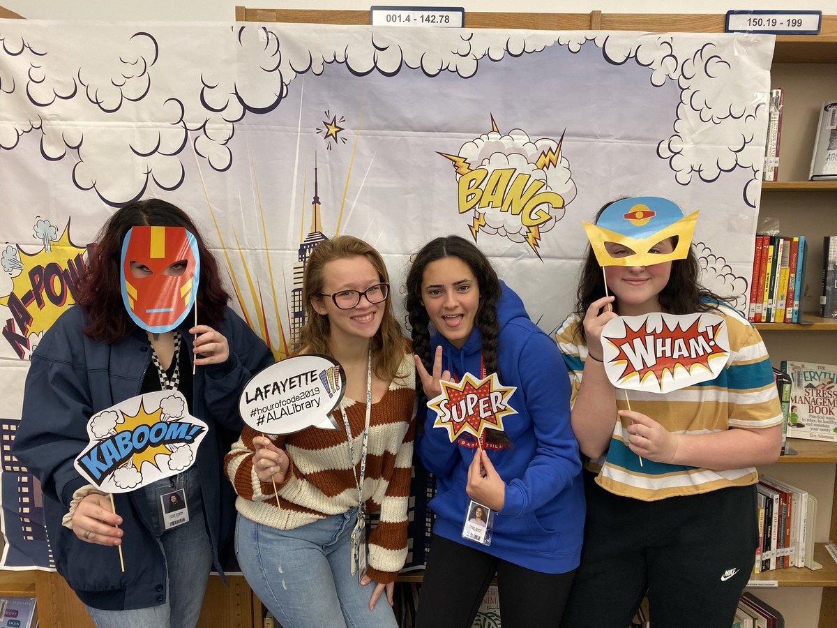 TigheTweets's tweet image. Kicking off #fcpshourofcode2019 with @LHSLibraryMedia & some SUPER fun #CSfirst activities!! #ALALibrary #justtrytech