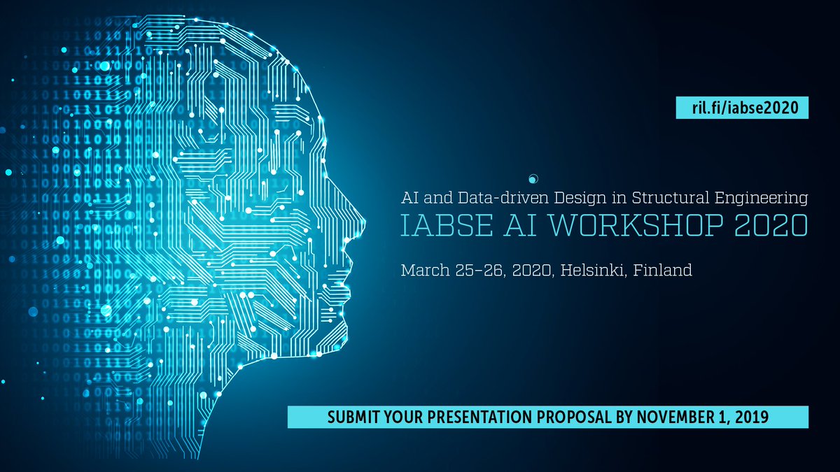IABSE AI Workshop 2020 #AI & #DataDrivenDesign in #StructuralEngineering program is published! Check it out - Early bird fee valid until the end of 2019. @RILInsinoorit
 @IABSEHQ @IABSEFI  #IABSEAI