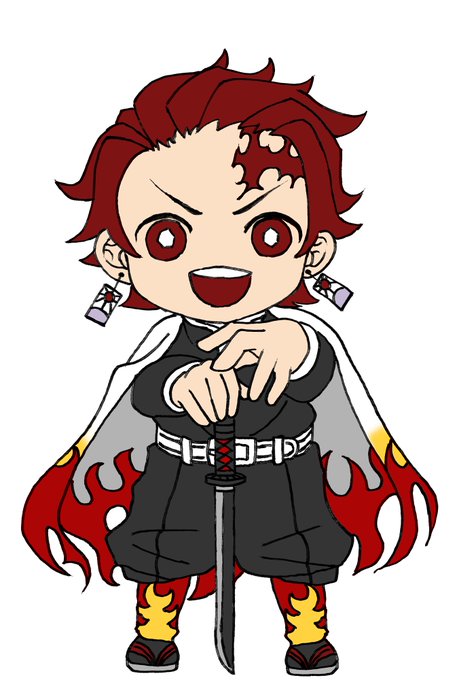 たまづきさんがTwitterに投稿した竈門炭治郎(鬼滅の刃)のイラスト。