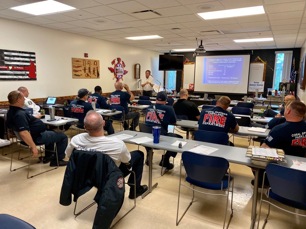 3-day Regional training: Propane Emergencies Training-Carl Weeks from 
Florida Propane Gas Associations Education, Safety, and Research Council. Seats available in afternoon session today and 2 sessions tomorrow.