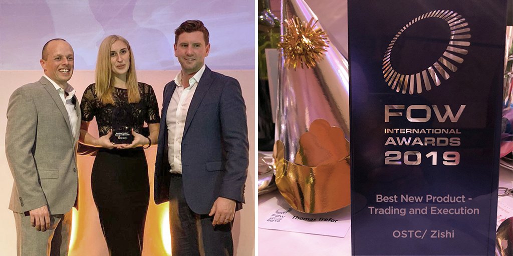 OSTC's tweet image. We&apos;re extremely proud that our tech innovation is being recognised by the industry! Last night, @the_ZISHI Elite App won first prize for Best New Product at the @FOWgroup Awards. A great moment for us, and for trading focused #performancetechnology. #BiometricData #DataScience