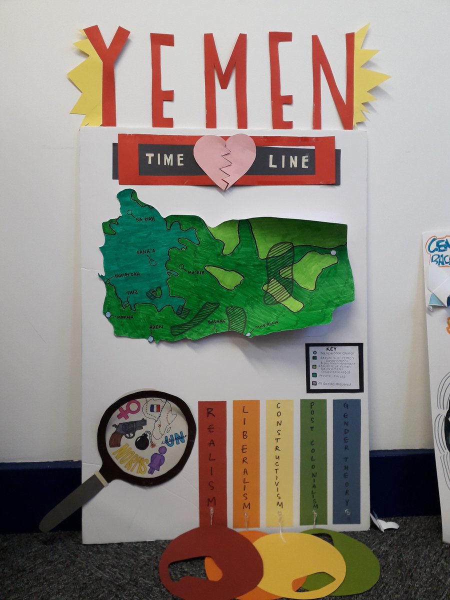 KandidaPurnell's tweet photo. Still not over these posters #INR4100 made this semester. Good luck in the exam later all of you! #IntroToIR https://t.co/uuRaSVXto3