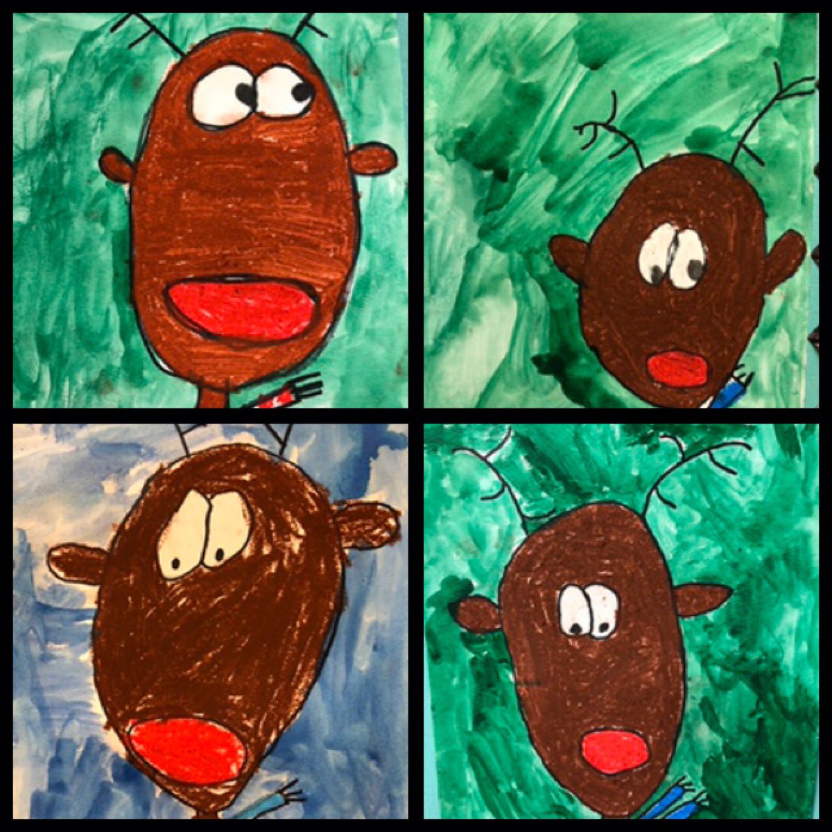 MrsCooksleys1s's tweet photo. Very cute Rudolph’s. #LakelandLeads #EIPSteaches #gradeoneart https://t.co/azbpB65Rth