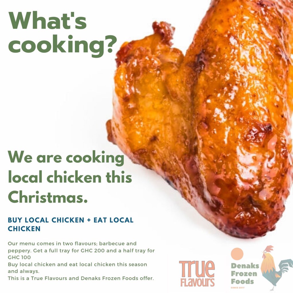 Introducing our special Christmas package: 
Tasty Grilled Locally Reared Broiler Thighs: 
 🍗 Hot Hot Shito Chicken 
 🍗 BBQ Grilled Chicken

Ghana Chicken in Ghana Spices by Ghana Women! 🇬🇭🇬🇭❤️
#trueflavours #grilled #bbq #peppery #ghanaspices 🇬🇭
#buylocal #eatlocal #madeinghana