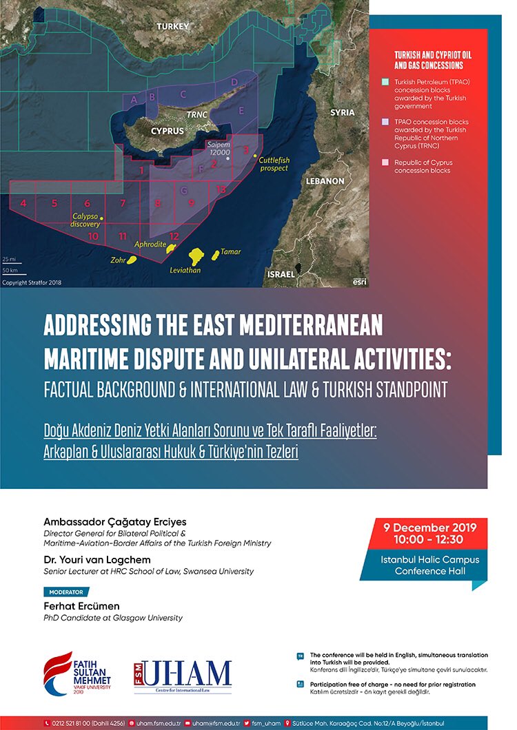 CErciyes's tweet photo. My presentation SLIDES on Eastern Mediterranean maritime boundary delimitation including Turkey-Libya MOU  at @fsmvu @fsm_uham  Click the link below to read: 

https://t.co/aMojjMgEp2 https://t.co/htEGdRlvuN
