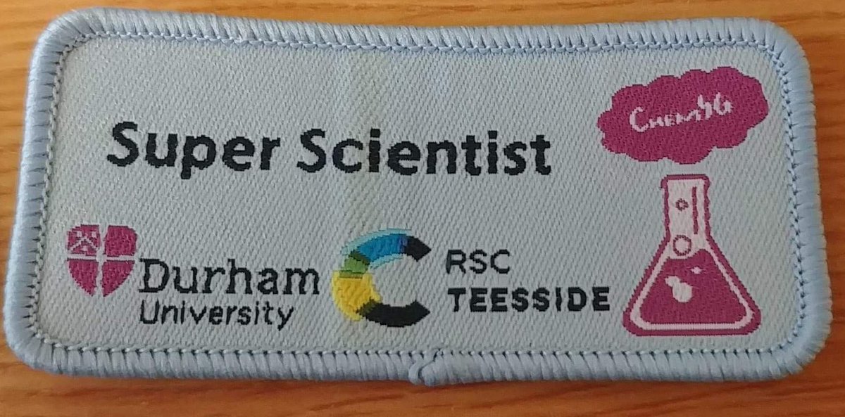 New ChemSG badges for all our participants! Hope you're looking forward to our upcoming sessions at Durham Chemistry! @DurhamChemistry @RSCTeesside