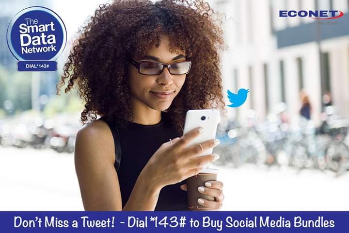 ThenjieM92's tweet photo. #BreakingNews drops on Twitter 1st! Don't miss any news updates over the next few days/get help from @econetZimbabwe Get real-time updates, commentary & support ๐ฟ๐ผ #Dial *143 #SmartDataNetwork https://t.co/4Q43WeviAp