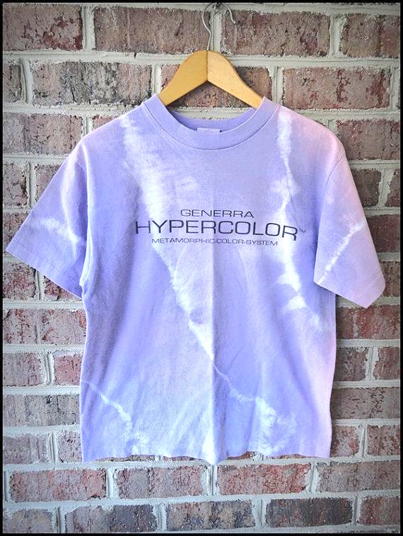 hypercolor tie dye shirt