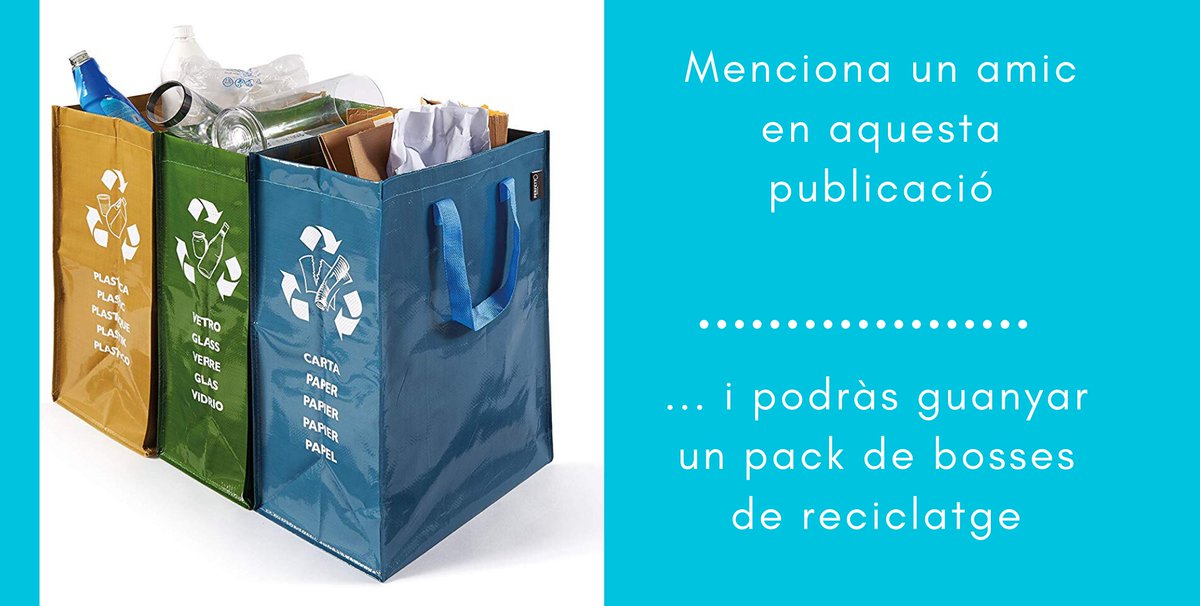 josocblau's tweet photo. 📢 Participa en el #ConcursBlau! Només has de mencionar un amic o amiga en aquesta publicació i podràs guanyar 3 bosses per fer #reciclatge a casa. Recorda que la sostenibilitat comença a casa! 💙 #JoSocBlau https://t.co/EwPEK0J9lv