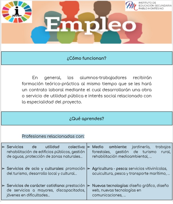 ies_pablo's tweet photo. Hoy les traemos esta ficha informativa sobre... el PFAE !!🗣️

¿Sabes lo que es? Pues si no lo conocías, nosotros te mostramos lo que es y te ayudamos a descubrir nuevas maneras de formarte💪!!

#TASOTgrupo2Sar #TASOTgrupo2Mely #TASOTgrupo2Jan
#RedSIJ #iespablomontesinolpgc https://t.co/CkhGjtCbHO