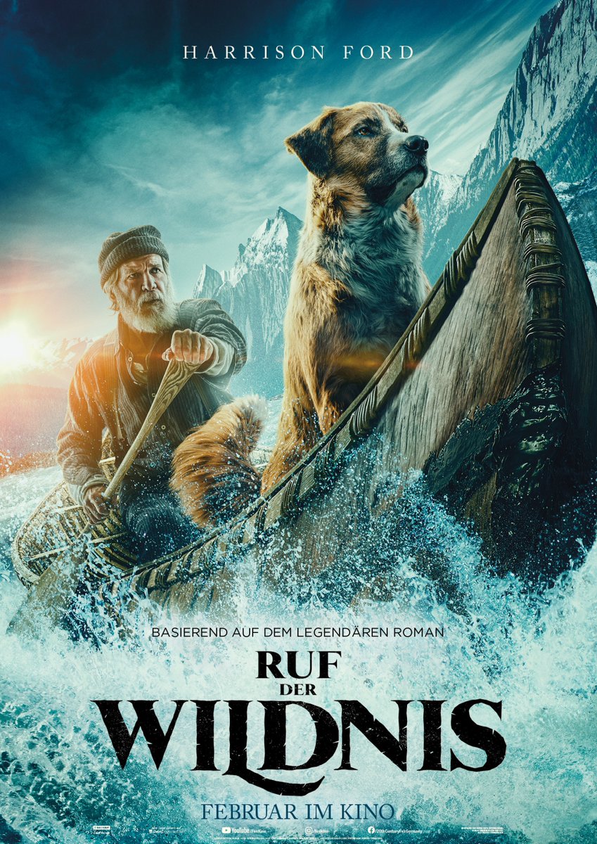 Seht Harrison Ford in #RufDerWildnis
👉 Ab 20.02.2020 nur im Kino!
