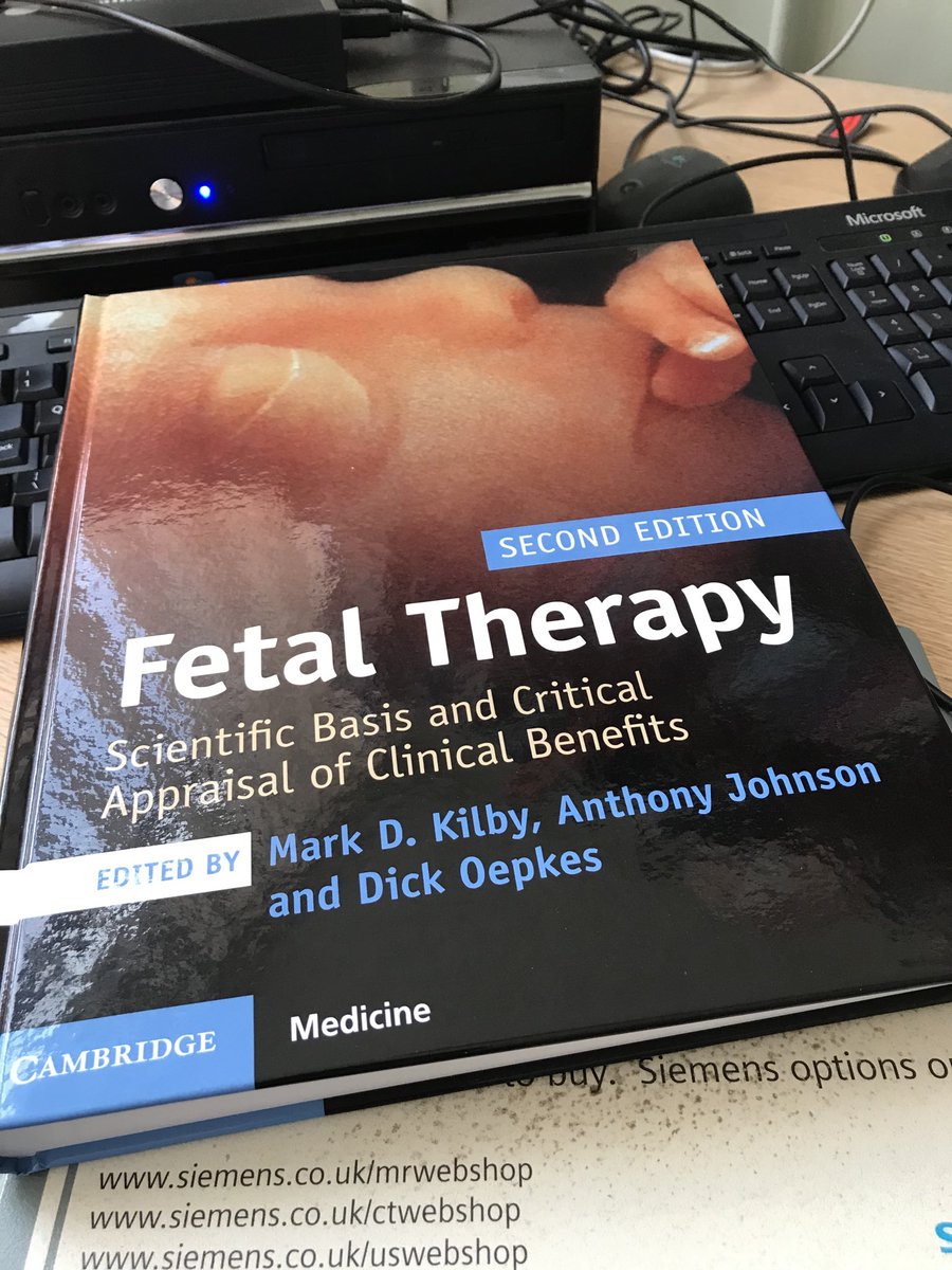 It’s arrived in time for Christmas! The new 2nd edition of Fetal Therapy (Kilby, Johnson & Oepkes). Thank you to all authors for their contributions & hard work. Thank you to Cambridge University Press #fetaltherapy