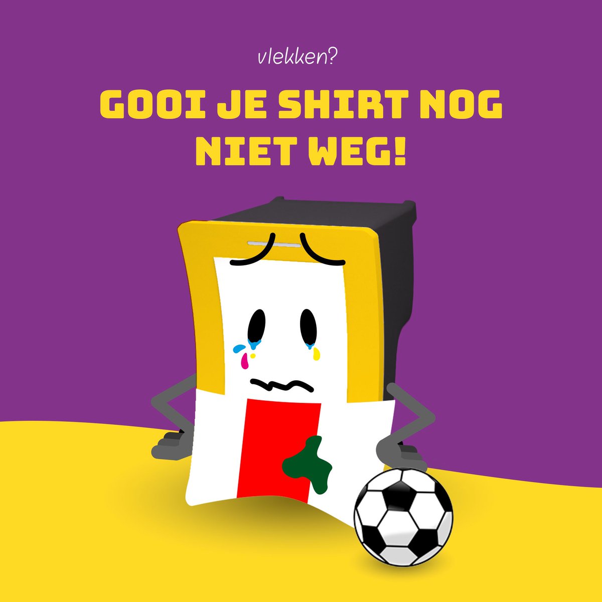 Ajax, champions league waardig schoonmaakmiddel, maar niet om inkt uit je kleding en van je handen te verwijderen. Daarvoor kan je beter onze tips gebruiken om er weer als een champ bij te lopen! #linkinbio #ajax #ajaval #wijbalenookhoor