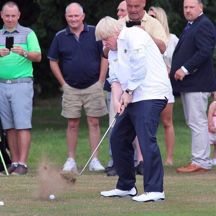 Howdidido On Twitter Boris Johnson S Golf Swing Is