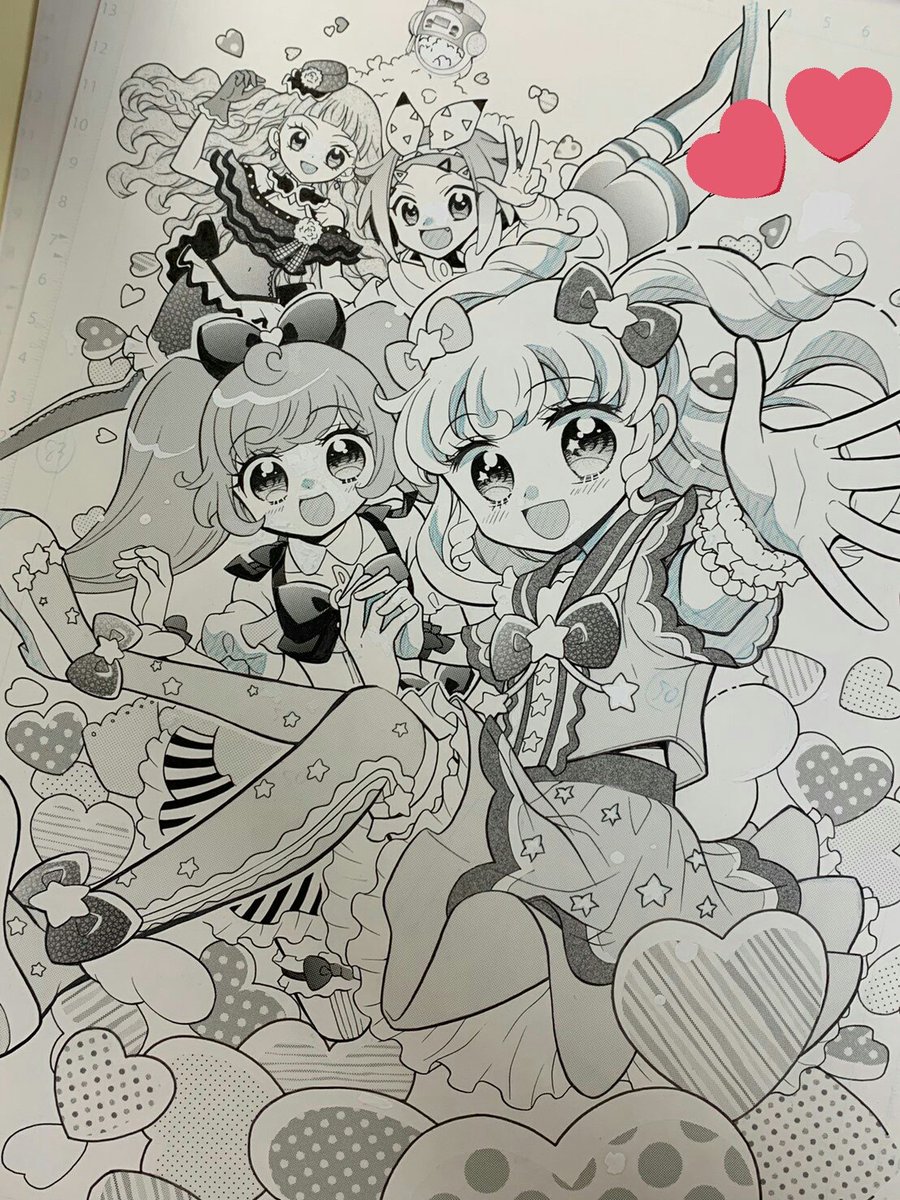 アイドルタイムプリ♥パラ
漫画版の原画ーっ✨
小らぁら描くのすごく楽しかったなぁ?

#アイドルタイムプリパラ
#ちゃお 