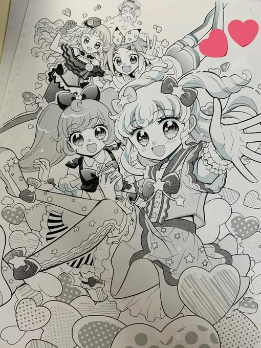 アイドルタイムプリパラ漫画版の原画ーっ小らぁら描くのすごく楽しかったなぁ?#アイドルタイムプリパラ#ちゃお 