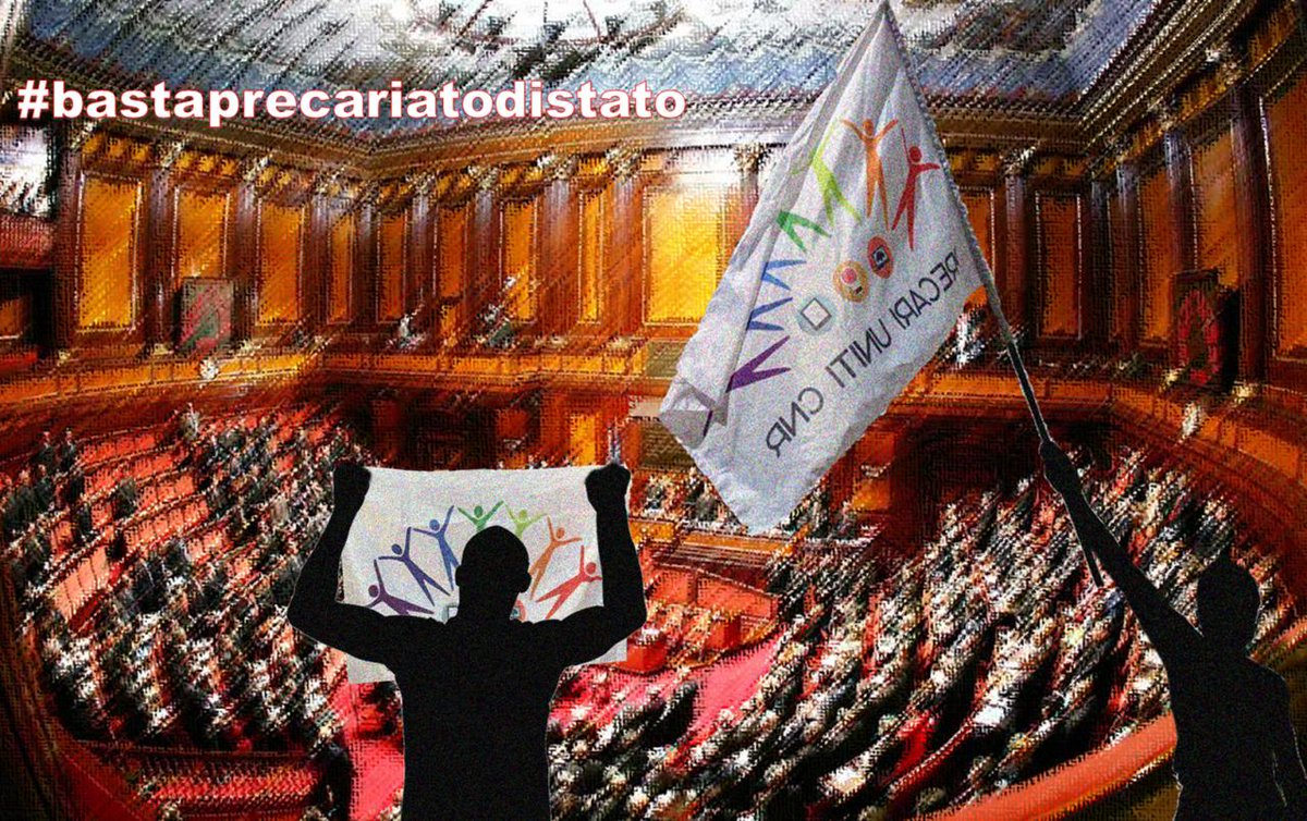 PrecariUnitiCNR's tweet photo. #11Dicembre #precariEPR ancora attendono che #Governo trovi soluzione per terminare #stabilizzazioni con #aumentoFOE, #abolizioneart28art29 e #approvazione emendamenti 28.79 @m_montevecchi e 29.6 @cescverducci #PercheDiQuesto ha bisogno la #ricercapubblica!#bastaprecariatodistato https://t.co/Yus8ZbPZim