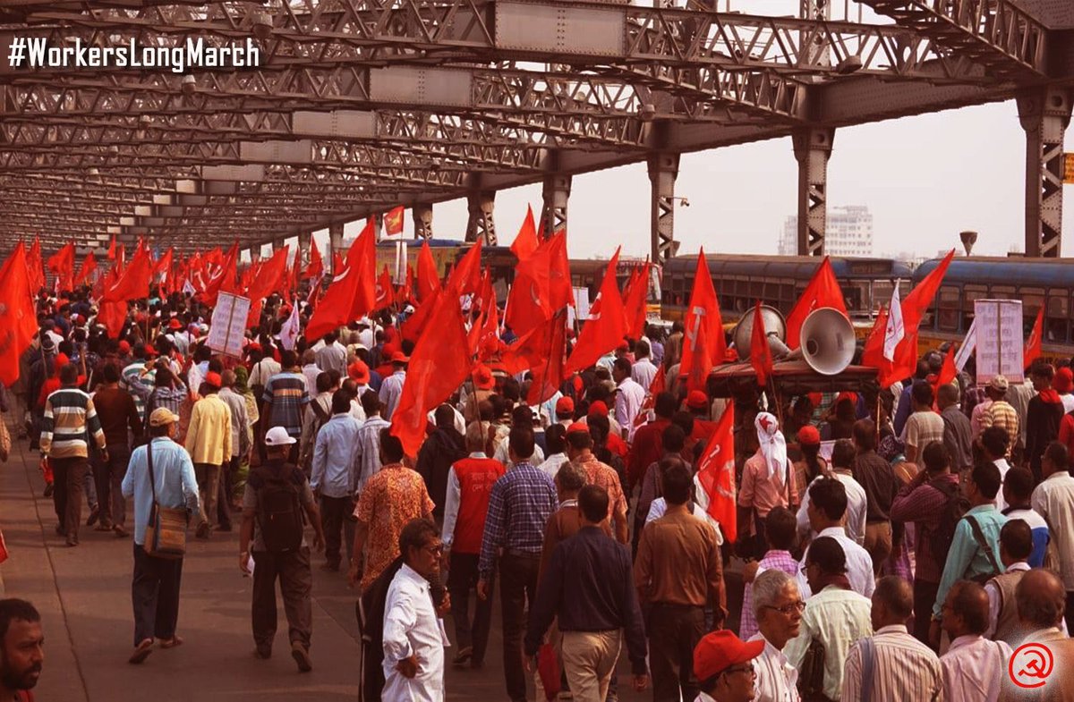 CPIM_WESTBENGAL's tweet photo. #WorkersLongMarch https://t.co/au9E91wZUR