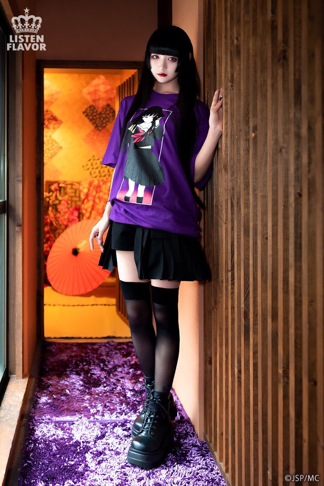地獄少女 長袖Tシャツ　LISTEN FLAVOR