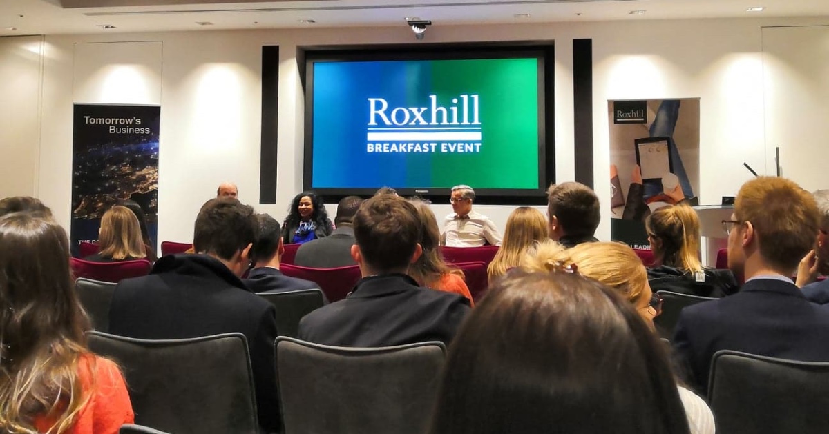 OVIDHealth's tweet photo. Really interesting discussion at this morning's @roxhillmedia event about how AI may impacted journalism. Very interesting to hear an optimistic view of tech's influence, whilst acknowledging the challenges of #fakenews and #paywalls to the industry's future. #event #roxhill https://t.co/Z0vRtSHI4L