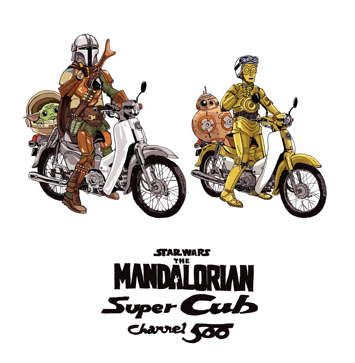 RyujiDj's tweet photo. #starwars
#TheMandalorian 
#supercub
#channel500
いつまでも愛されるデザインって
素晴らしい✨ https://t.co/JvAH5nuW1t