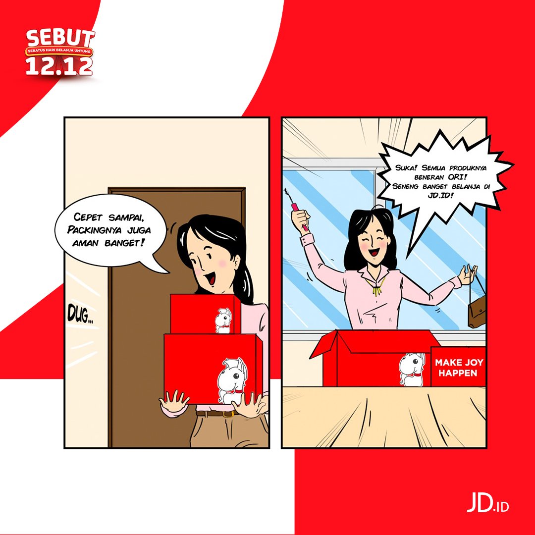 JDid's tweet photo. Maksud hati mau bikin followers-ku senang tapi ternyata aku yang dibuat lebih senang sama https://t.co/PGPuz3CgxA π₯° Gimana gak senang ada banyak promo belanja di #SEBUTJDID1212
Temukan info lebih lengkapnya di @kumparancom
.
#JDID #DijaminORI #SemangatORI #SEBUTJDID https://t.co/BNmHIpK3eu