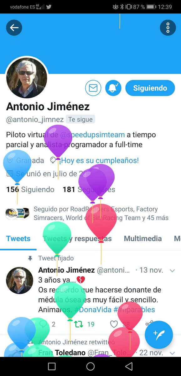 Hoy nuestro piloto estrella...do se hace un año más... Sabio? Experimentado? Paciente? Bueno, sea lo que sea lo que se hace hoy cumple añitos. ¡Felicidades <a href="/antonio_jimnez/">Antonio Jiménez</a>!