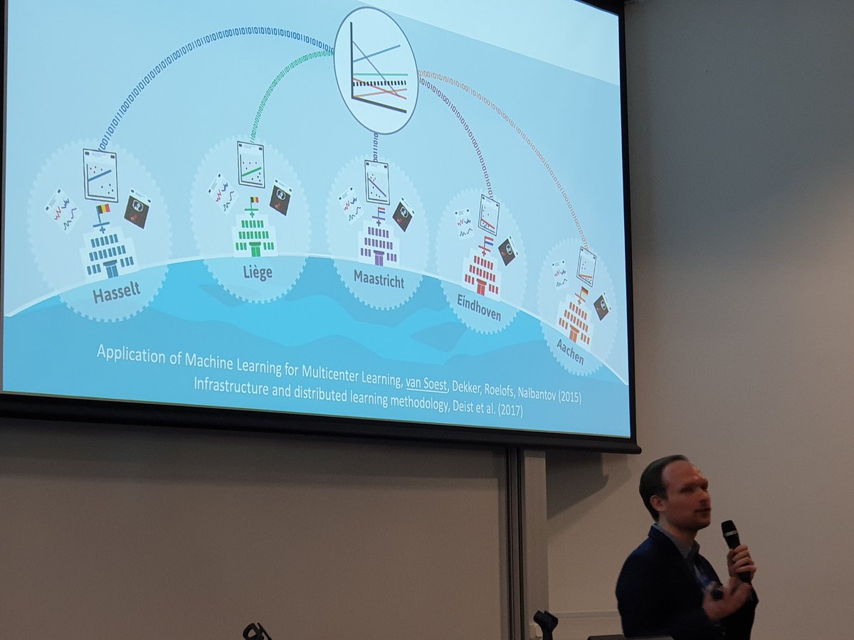 keesvanbochove's tweet image. Cool to hear the latest updates from the #PersonalHealthTrain work by @MAASTROclinic & @MaastrichtU on #distributedlearning. Johan van Soest @jvsoest87 presenting at #SWAT4HCLS