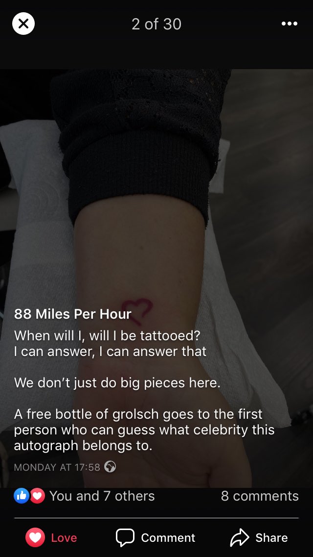 funkydiva27's tweet photo. ⁦@mattgoss⁩ ⁦@TeamMattGoss⁩ when even the tattooist feels the love for Matt Goss!!! 🥰 https://t.co/DDzg96NJbs