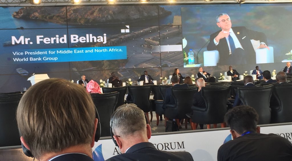 STGinAfrica's tweet photo. “We cannot do it alone; we need to get other institutions and people of goodwill to come together through a common agenda in partnership,” says Vice President for Middle East and North #Africa, @WorldBank Mr. Ferid Belhaj, on mitigating conflict. #TheAfricaWeWant #AswanForum https://t.co/GIdg065IJR