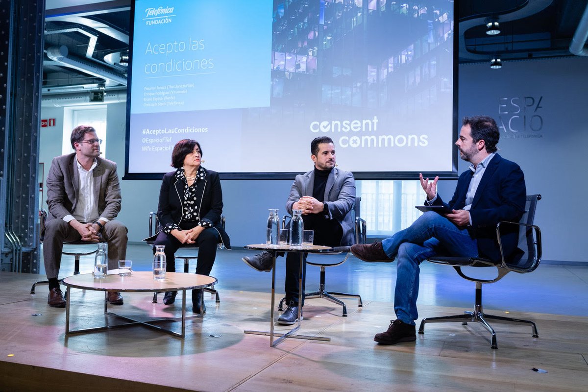 EspacioFTef's tweet photo. @PalomaLLaneza @christophsteck @Telefonica @Tecnoestresado @Renfe @AitorGoy @TheLLanezaFirm @Visual_One1 @creativecommons ✅¿Cuál es el mayor riesgo de la economía de los datos?

Seguimos con la presentación de #ConsentCommons, una iniciativa para que el sistema legal sea accesible para todos.

Síguelo en directo aquí: https://t.co/wqCf54IOPX https://t.co/XtPOtxg2HM
