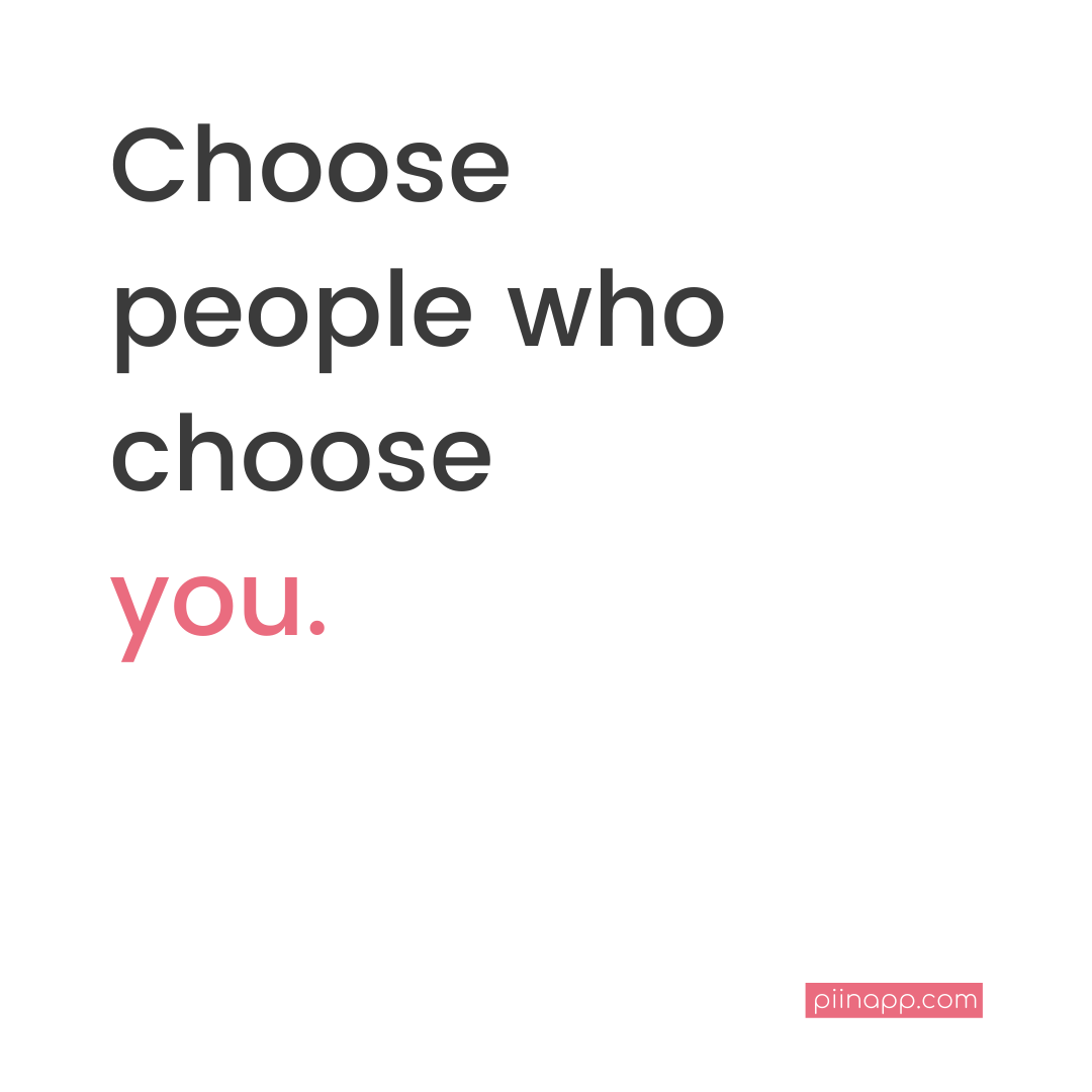 Don't be second best to anybody.⁠
⁠
Surround yourself with people who choose you. If you don't have that in your immediate circle, get a new circle. ⁠

#piin #choosepeoplewhochooseyou #findyourtribe #meetnewfriends