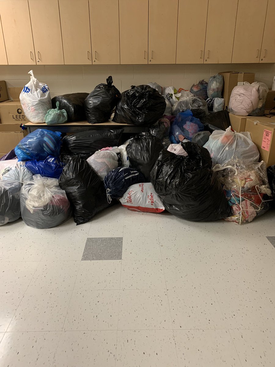 Added 4 more bags to the <a href="/WhaleysEco/">Whaley's Corners Eco</a> clothing donation this morning. <a href="/WhaleysCorners/">Whaley's Corners PS</a> families only 3 more days to bring yours. You can drop yours off to Room 118 tonight at the Winter Concert. Don’t forget your Food Drive donations! #giving