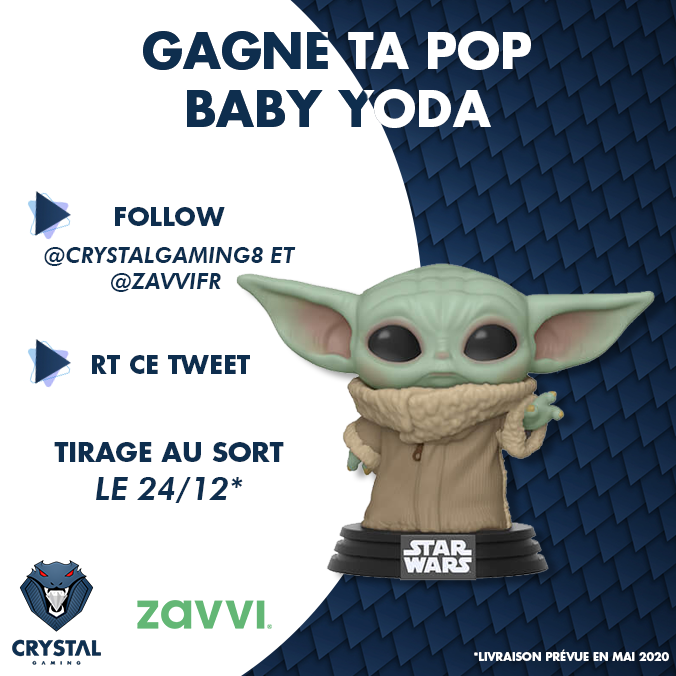 crystalgaming8's tweet photo. [#Concours 🎁]

A l'approche de Noël, nous te faisons gagner une figurine #BabyYoda ! 🎅 

👉 Follow @crystalgaming8 et @ZavviFr
🔁 RT pour avoir une chance de la gagner
🎁 Tirage au sort le 24 décembre https://t.co/8L6Y91fuOu