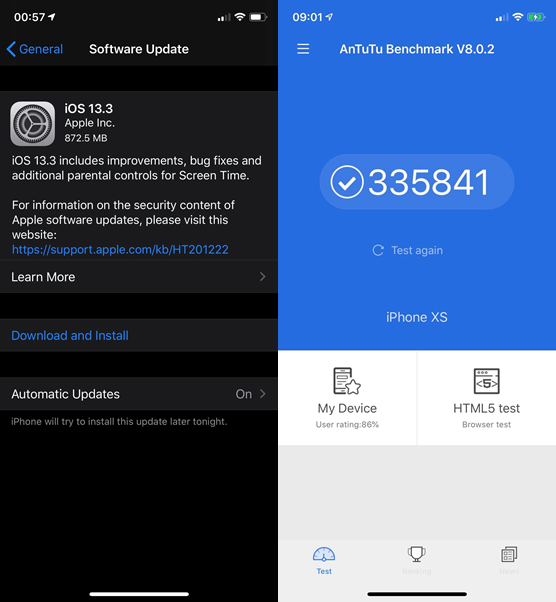 timothylam1992's tweet image. iOS 13.3 Update for iPhones and Performace Test using #AnTuTuBenchmark also iOS 12.4.4 Update for iPhone 6 #iOS133 #iOS1244 @AnTuTuLabs @SafiaBarikzai @Kasra_CS @Rishi_CSWE @noa_nat