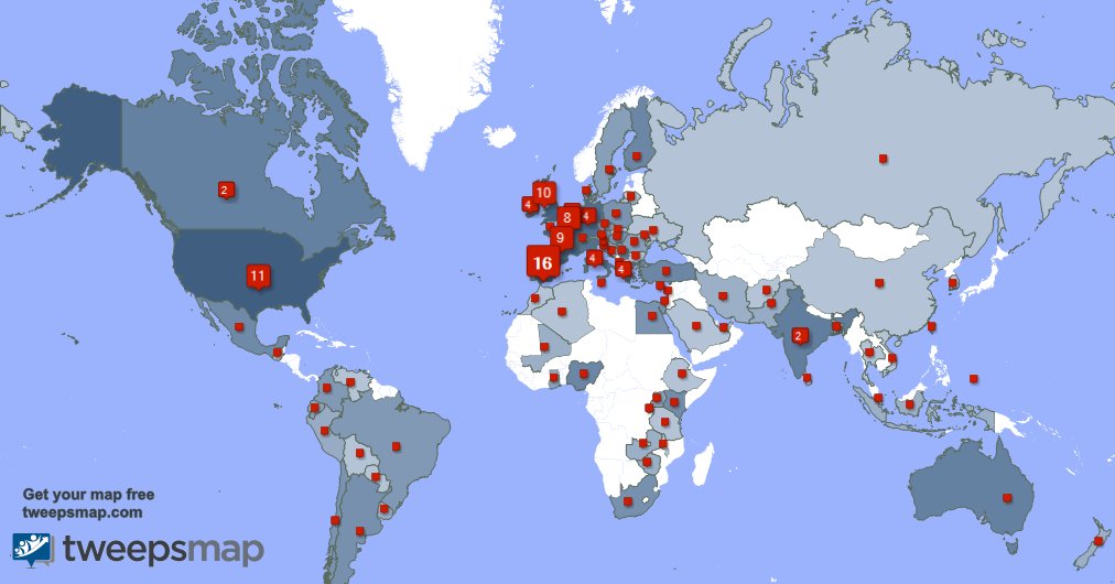 Muchas gracias a mis 8 nuevos seguidores desde Alemania, y más durante la última semana. tweepsmap.com/!smart_akis