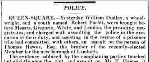 MPSHeritage's tweet photo. @VictorianEV_UK Worth noting that 1) 1830s elections still had a great potential to turn Hogarthian (a secret ballot only came 40 years later) 2) many still suspected the 3-year-old Met of being a repressive continental-style pseudo-military force... #GE2019 #Peterloo200 https://t.co/KpCVfhmzFW