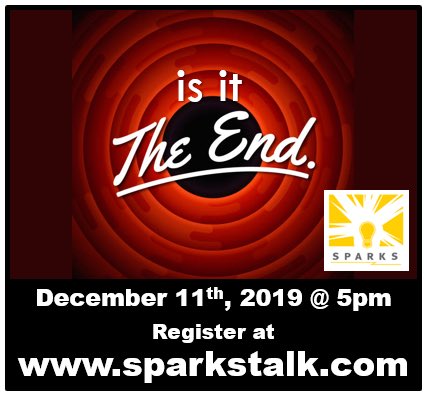 Today is the day. Sparks is at 5pm at Redemption Alewerks. Great people, great energy, great food and drinks and always inspiring. 
Grab your FREE guest pass at sparkstalk.eventbrite.com