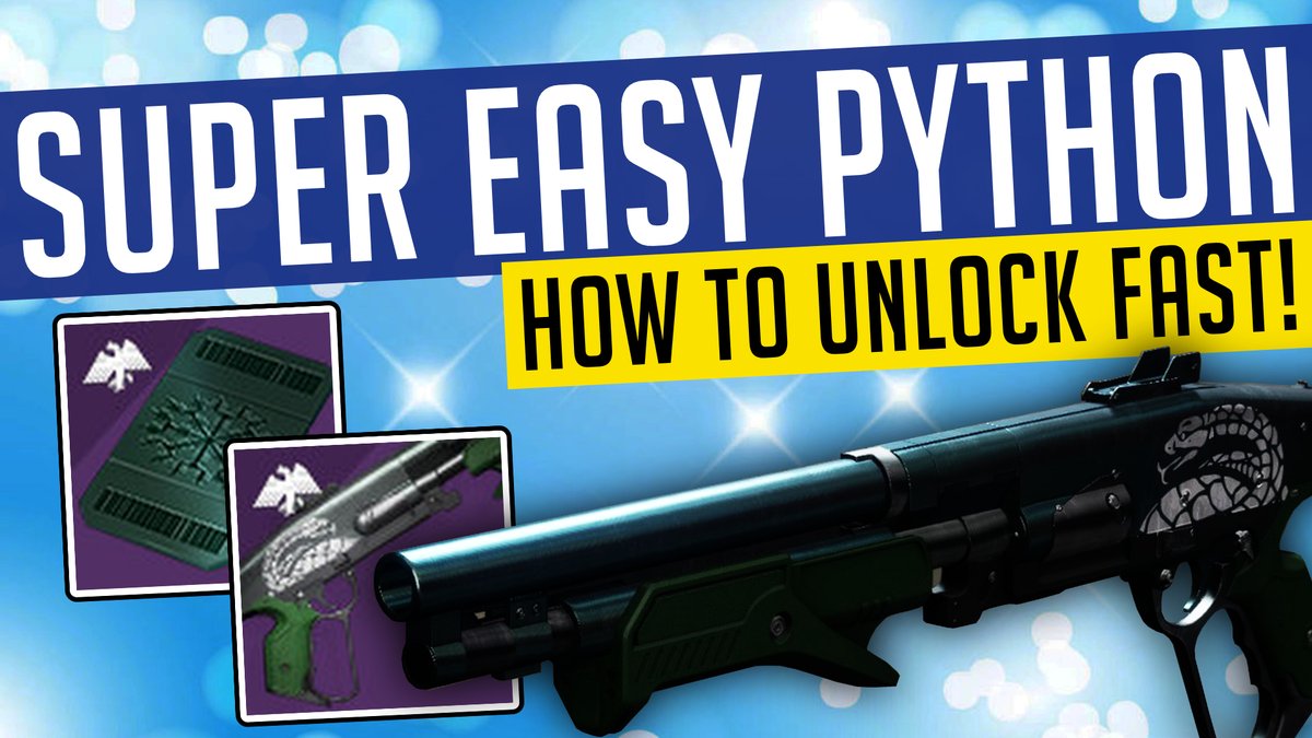 Jarvenis's tweet photo. Destiny 2 | SUPER EASY PYTHON! Fastest Way To Get Gambit Ritual Weapon!
📺https://t.co/Ir8EIH0uf4
#Destiny2 #Python #FastGuide https://t.co/611PogLvK3