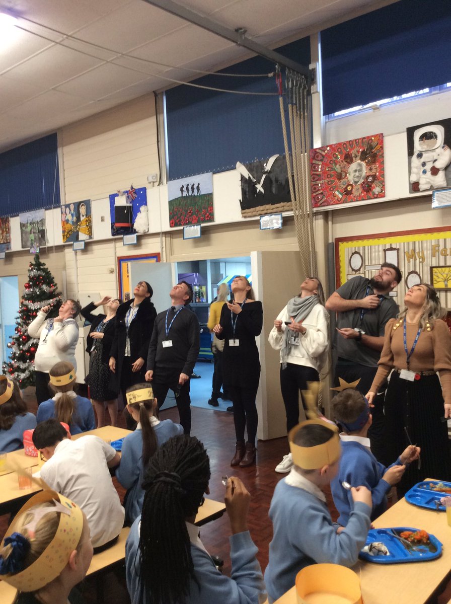 stgilbertsrc's tweet photo. Christmas dinner fun: Mr. Martin wins the ‘after-eight’ challenge! https://t.co/nJ6fFYPlIM