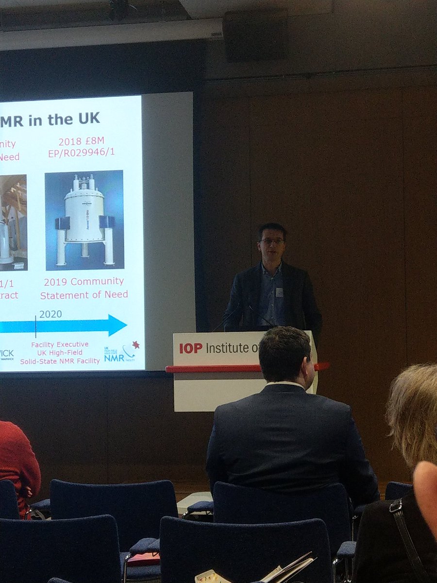 Steve Brown, University of Warwick is giving an update in the National High-Field Solid-State NMR Facility #NMR #IoPBRSG #BRSGChristmas2019 <a href="/IOP/">Institute of Physics</a>