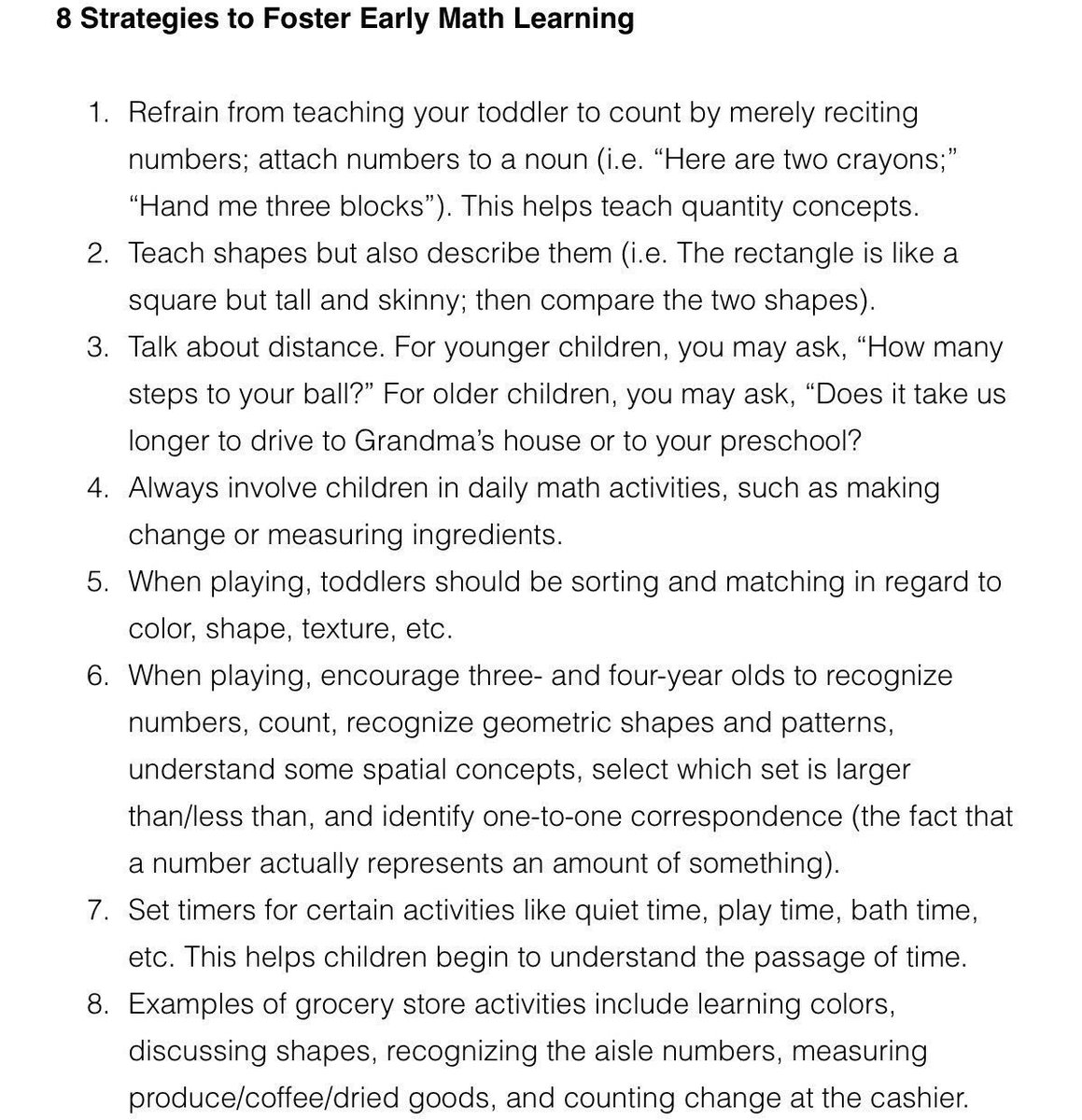 KCSMathematics's tweet photo. LOVE these practical and easy strategies to foster early math learning! #makingmathrelevant
https://t.co/hK9j0yFz4i https://t.co/fm0mY6yBT6