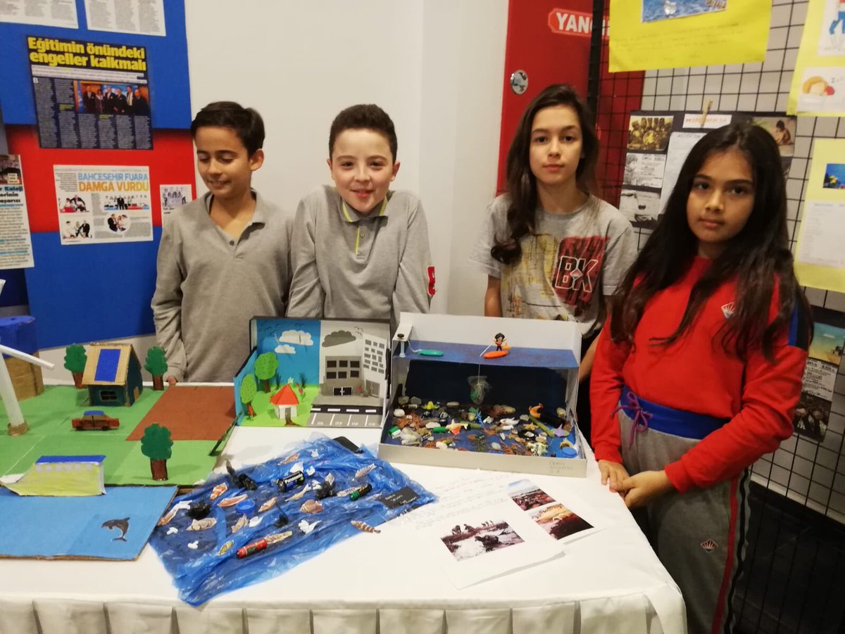 mimarobabk's tweet photo. 5,6 ve 7. Sınıf öğrencilerimiz ”Sürdürülebilir Kalkınma Hedefleri “ doğrultusunda hazırladıkları #STEM ürünlerini sergilediler. #STEMgelecektir https://t.co/kh2VQt07L5