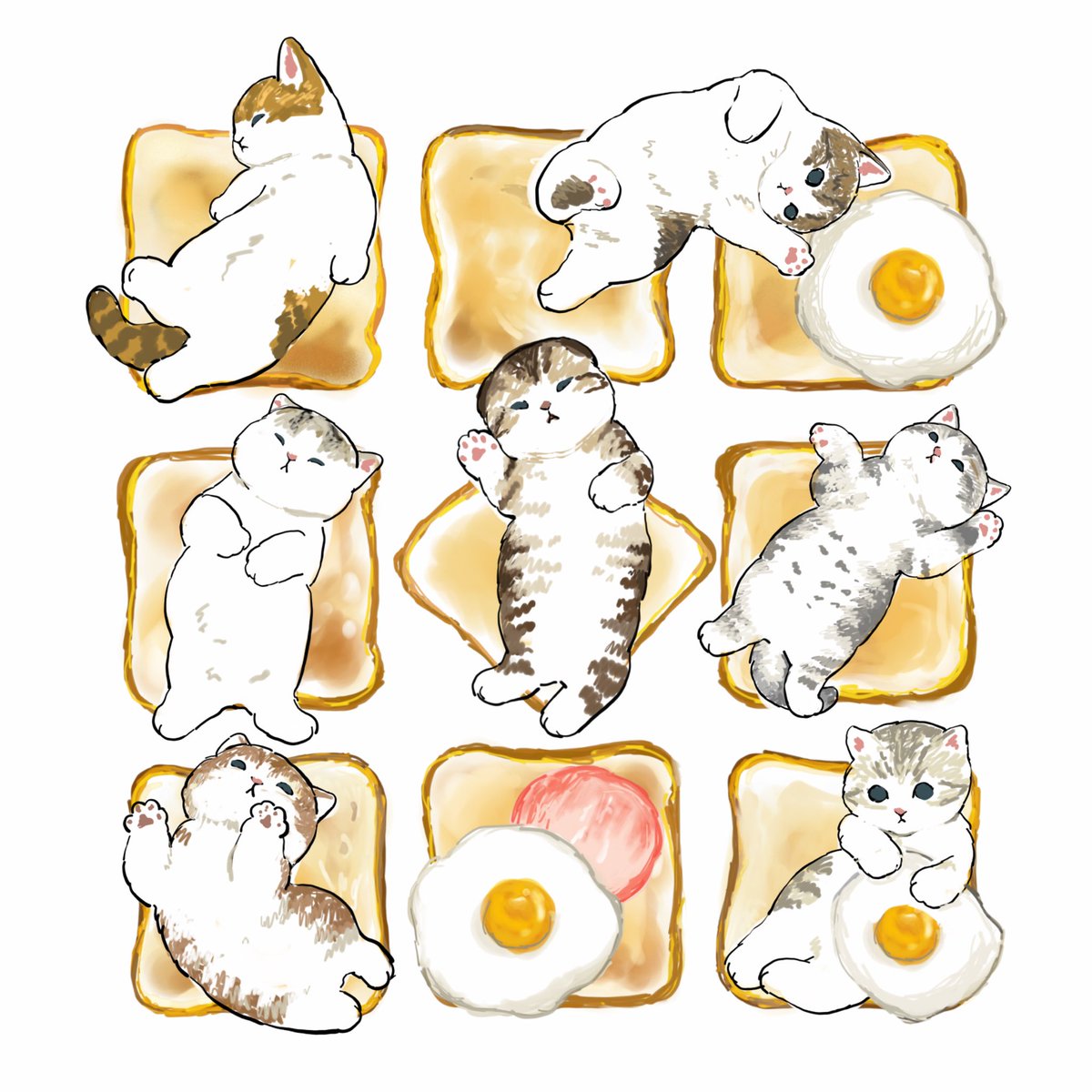 no humans food eating cat animal focus holding holding food  illustration images