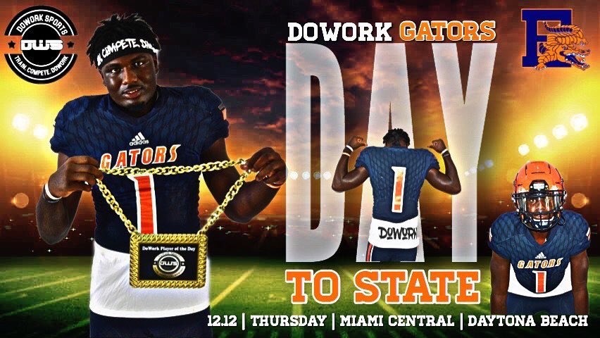 dowork_sports's tweet photo. @FHSAA @FlaHSFootball Escambia Gators coming to show who run the state!! #Undefeated #RoadToState #DaytonaBound #Panhandle #850 #NorthFlorida #DoWorkGators #DoWork https://t.co/BHG2vWvJOe