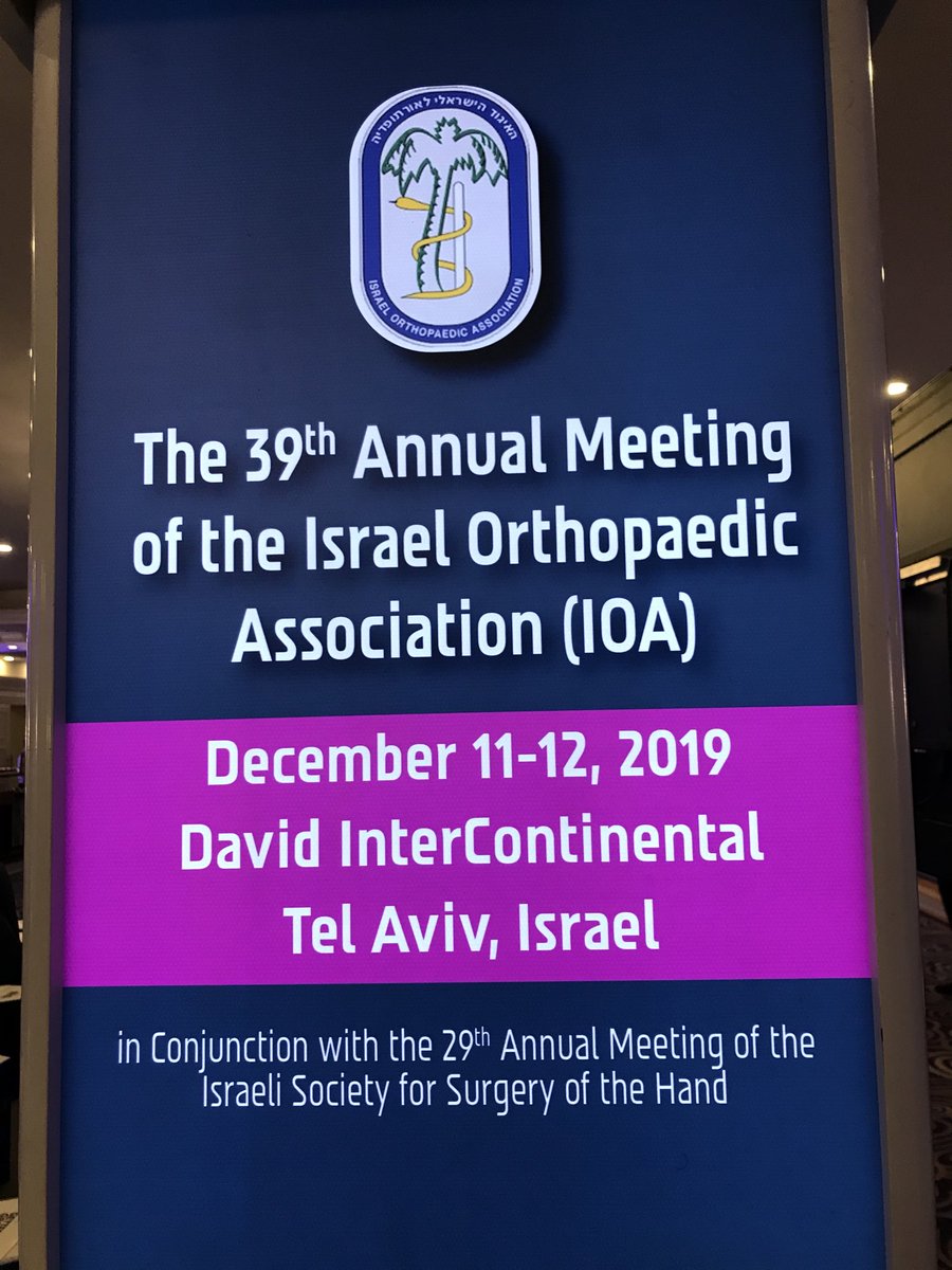 Honored to be participating in the 2019 combined meeting of the Israel Orthopaedic Society and the Israeli Society for Surgery of the Hand! Great talks and discussions!! #Brigham #BrighamHand #Orthopedics
