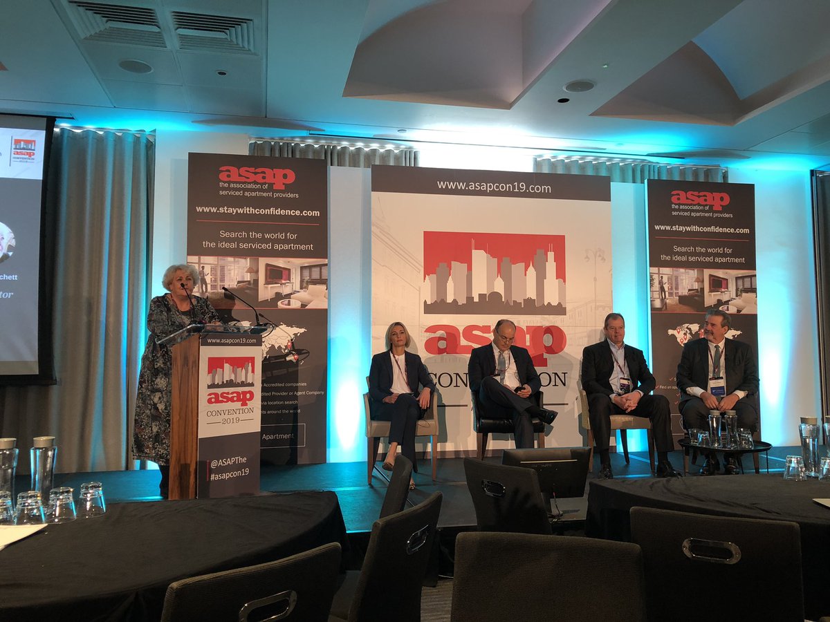 relocatemag's tweet photo. Excellent session @ASAPThe #asapconvention moderated by Anita Blanchett a #GlobalMobility expert. Knowledgeable panel with great insights Claire Barrie @BridgeStreetApt Charlie McCrow @TheAptmtService Andrew Scott @dwellworks Paul Blahuta https://t.co/Wkb7UKKbrb