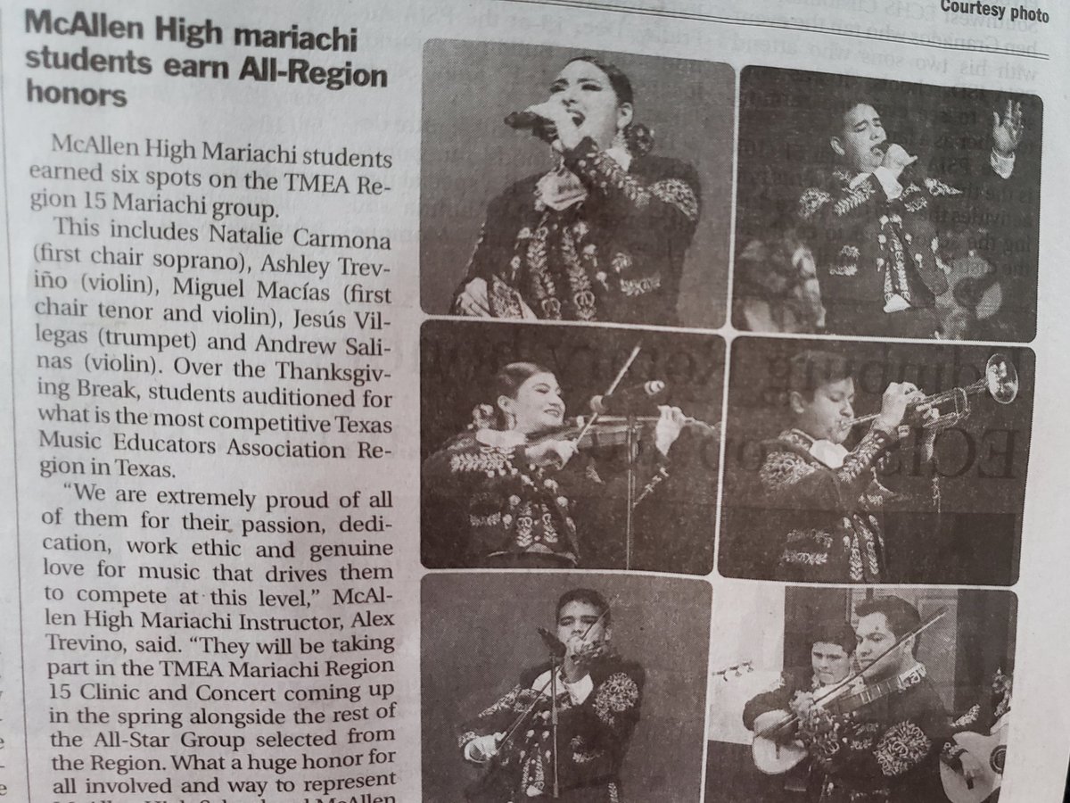 @McAllenISD @McHiMariachiOro also in the news!  #Theyvegottalent #mariachimagic #AllRegion @McHiPride @CityofMcAllen #Iknowaplace #bulldogpride #wearemchi @monitornews